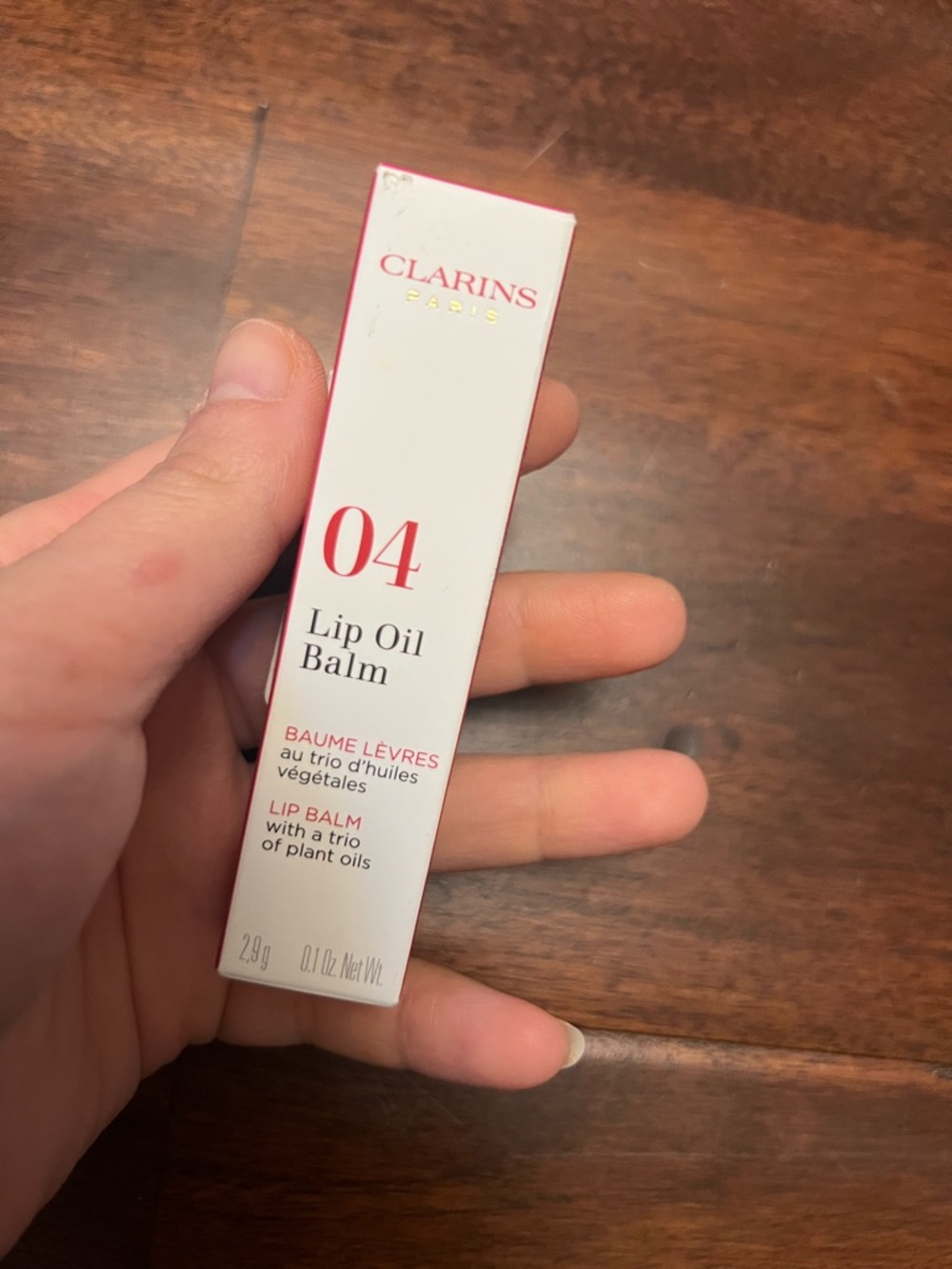 Clarins 04 Almond Lip Oil Balm new